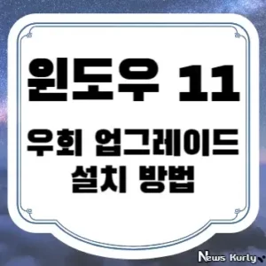 윈도우 11 우회 업그레이드 설치 방법