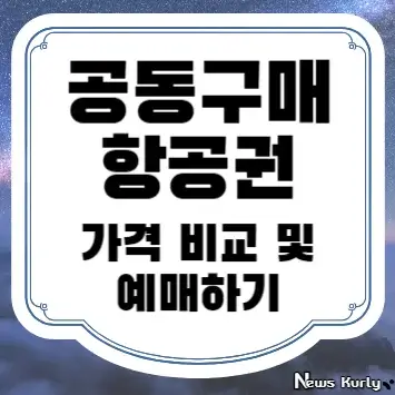 공동구매항공권 가격 비교 및 예매하기