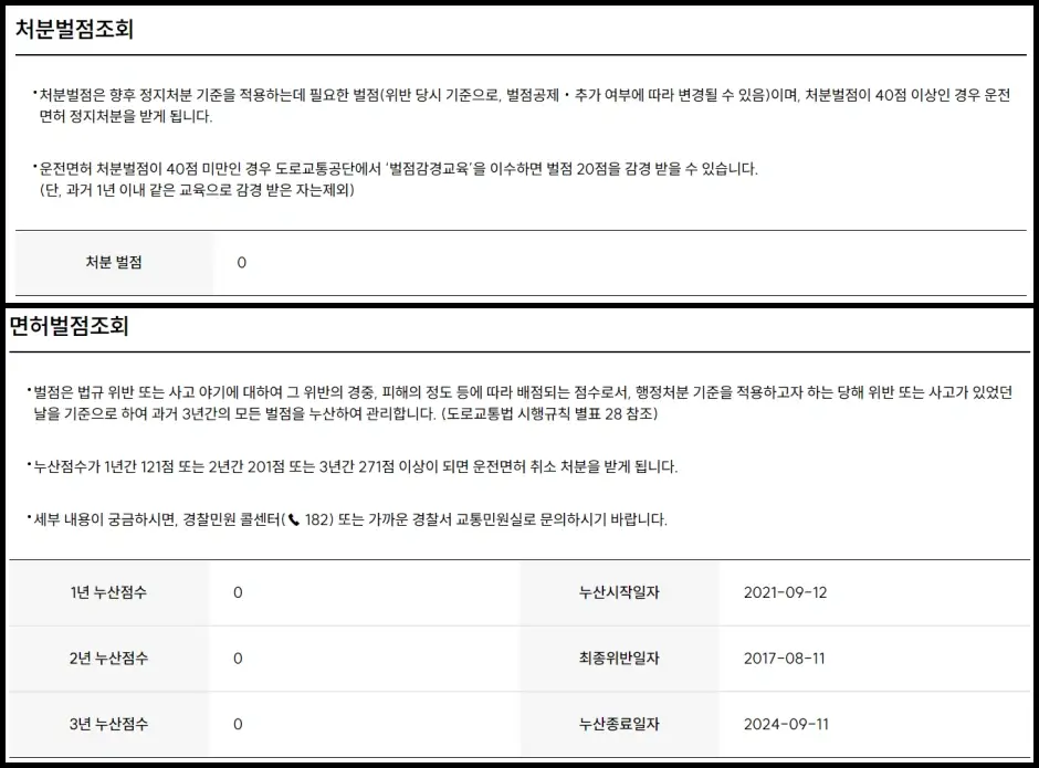 경찰청 교통민원24 홈페이지 조회 방법 2