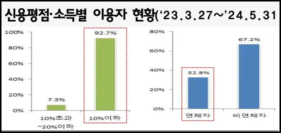 소액생계비대출 이용자 현황