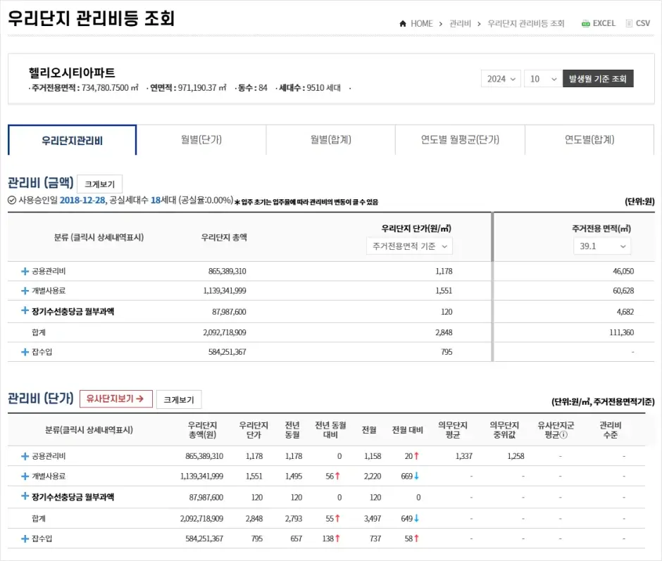 K-apt 관리비 조회 방법 3