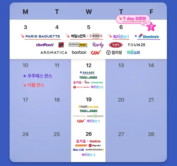 SKT T데이 할인