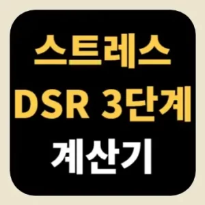 스트레스 DSR 3단계 계산기
