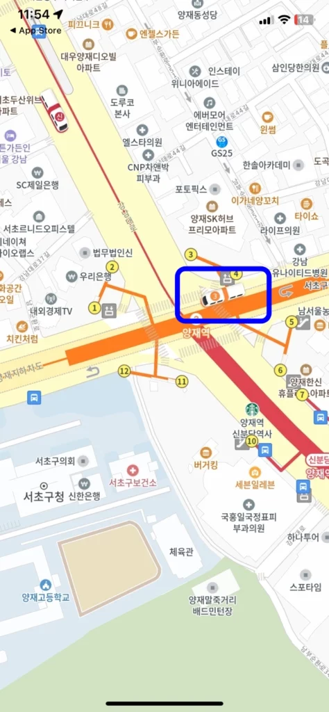 카카오맵 지하철 실시간 위치 보기 1