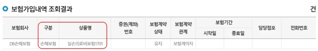 내 보험 찾아줌 실손보험 가입여부 조회 2