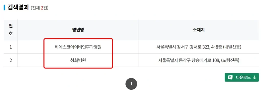 비대면 진료 병원 찾는 방법 2