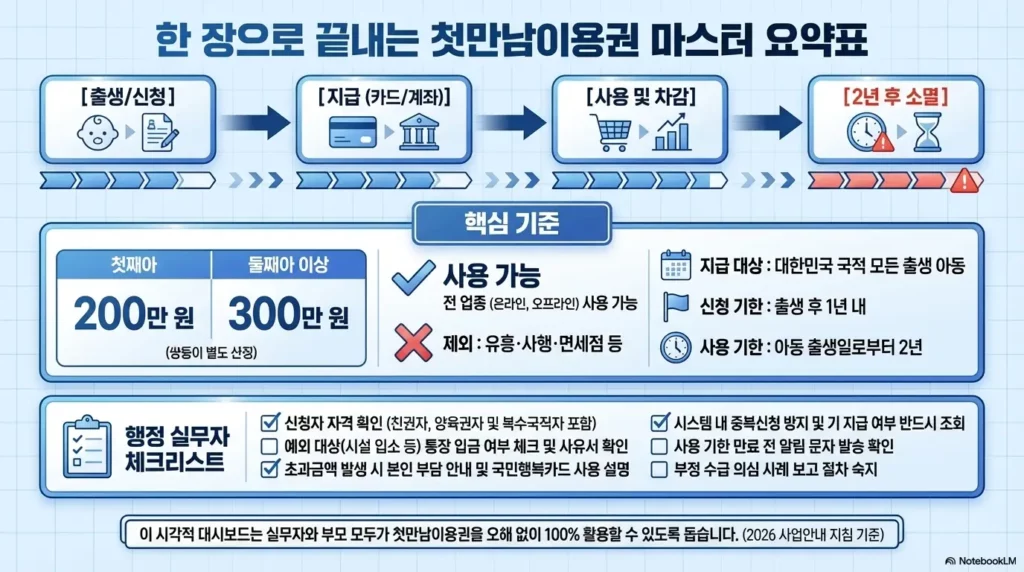 첫만남이용권 사용처 및 사용 방법 첫만남이용권 사용 가이드