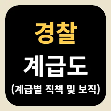 경찰 계급도(계급별 직책 및 보직) 경찰 계급도(계급별 직책 및 보직)