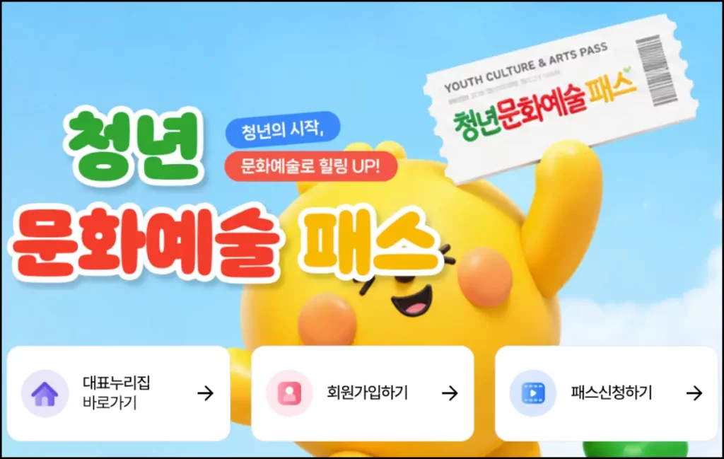 청년문화예술패스 재신청 조건 및 신청 방법 청년문화예술패스 재신청