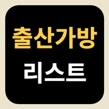 출산가방 리스트 출산가방 리스트